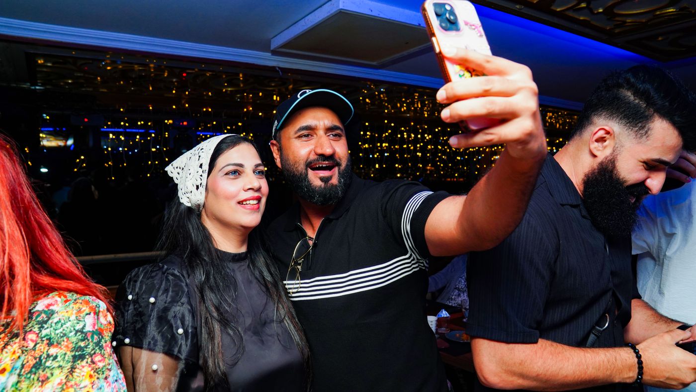 Taking a selfie on the dance floor