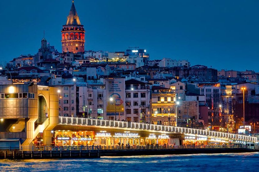 Nábřeží Karaköy za soumraku